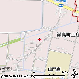福岡県みやま市瀬高町上庄1323-1周辺の地図