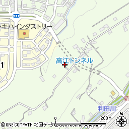 大分県大分市上判田3566-2周辺の地図