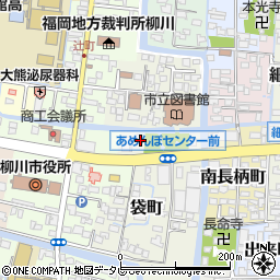 福岡県柳川市袋町21周辺の地図