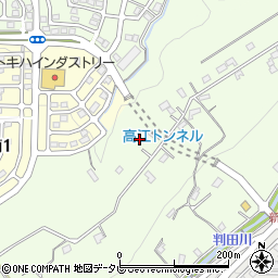 大分県大分市上判田3566-1周辺の地図