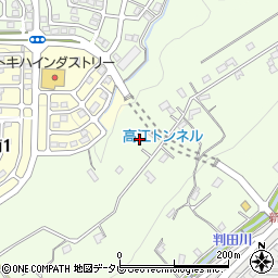 大分県大分市上判田3566周辺の地図