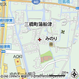 福岡県柳川市三橋町蒲船津206-8周辺の地図