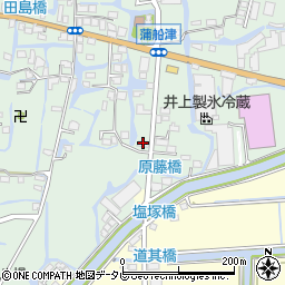 福岡県柳川市三橋町蒲船津121周辺の地図