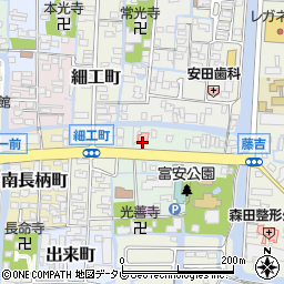 福岡県柳川市新町54周辺の地図