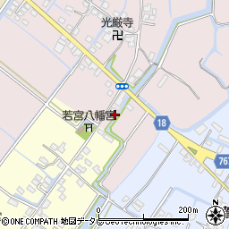 福岡県柳川市西浜武1446-4周辺の地図