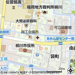 福岡県柳川市本町14周辺の地図