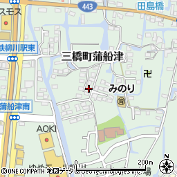 福岡県柳川市三橋町蒲船津219周辺の地図