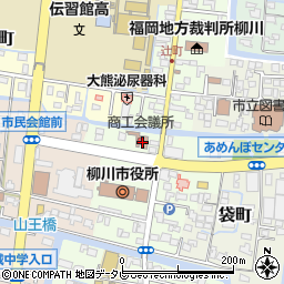 アクサ生命保険株式会社柳川営業所周辺の地図