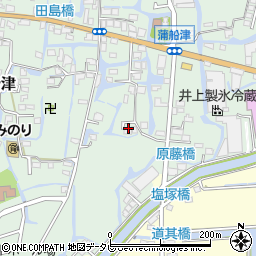 福岡県柳川市三橋町蒲船津1295周辺の地図