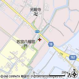福岡県柳川市西浜武1445周辺の地図