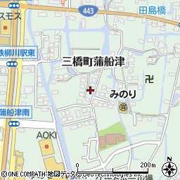 福岡県柳川市三橋町蒲船津819-1周辺の地図