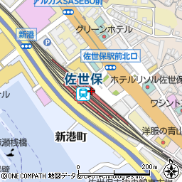ゆうちょ銀行ＪＲ佐世保駅東口出張所 ＡＴＭ周辺の地図