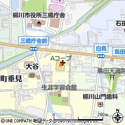 福岡県柳川市三橋町垂見6周辺の地図