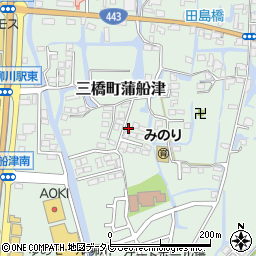 福岡県柳川市三橋町蒲船津206周辺の地図