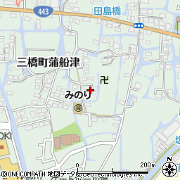 福岡県柳川市三橋町蒲船津1267周辺の地図