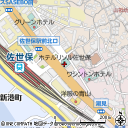 日本生命保険相互会社　ライフプラザ佐世保・ご来店窓口周辺の地図