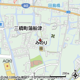 福岡県柳川市三橋町蒲船津1262周辺の地図