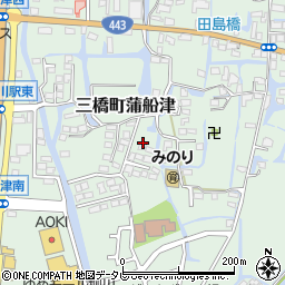 福岡県柳川市三橋町蒲船津1204周辺の地図