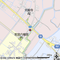 福岡県柳川市西浜武1446-2周辺の地図