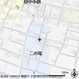 佐賀県杵島郡白石町二の篭周辺の地図