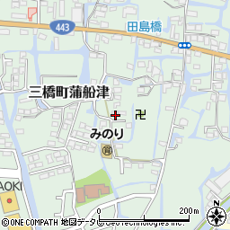 福岡県柳川市三橋町蒲船津1268周辺の地図