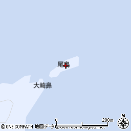 尾島周辺の地図