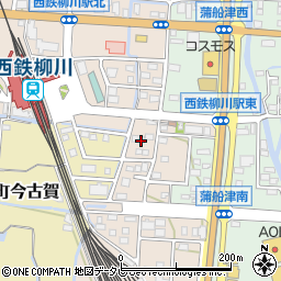 福岡県柳川市三橋町下百町216周辺の地図