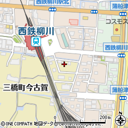 福岡県柳川市三橋町今古賀701-4周辺の地図