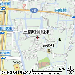 福岡県柳川市三橋町蒲船津218周辺の地図