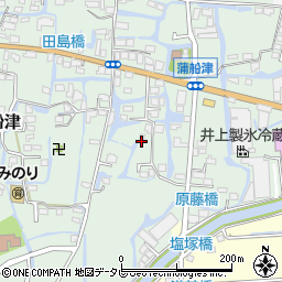 福岡県柳川市三橋町蒲船津1311周辺の地図