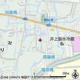 福岡県柳川市三橋町蒲船津1309周辺の地図