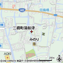 福岡県柳川市三橋町蒲船津1258周辺の地図