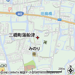 福岡県柳川市三橋町蒲船津1258-4周辺の地図