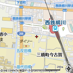 福岡県柳川市三橋町今古賀205周辺の地図
