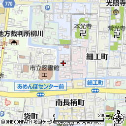 福岡県柳川市北長柄町6周辺の地図