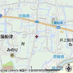 福岡県柳川市三橋町蒲船津1214周辺の地図