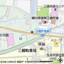 福岡県柳川市三橋町蒲船津87周辺の地図