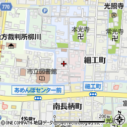 福岡県柳川市北長柄町8周辺の地図