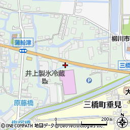 福岡県柳川市三橋町蒲船津59周辺の地図