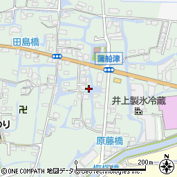 福岡県柳川市三橋町蒲船津1322周辺の地図