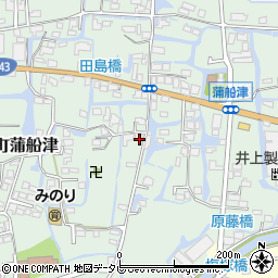 福岡県柳川市三橋町蒲船津215周辺の地図