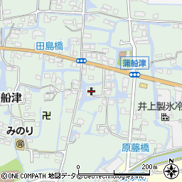 福岡県柳川市三橋町蒲船津1318周辺の地図