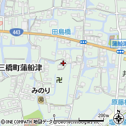 福岡県柳川市三橋町蒲船津772周辺の地図