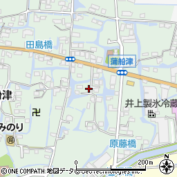 福岡県柳川市三橋町蒲船津1321周辺の地図