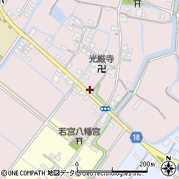 福岡県柳川市西浜武1317-7周辺の地図