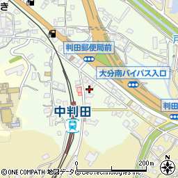 大分県大分市中判田1702-5周辺の地図