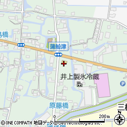 ローソン柳川蒲船津店周辺の地図