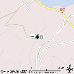 愛媛県宇和島市三浦西周辺の地図