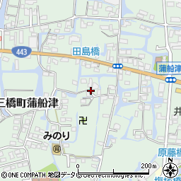 福岡県柳川市三橋町蒲船津1226-1周辺の地図