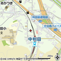 大分県大分市中判田1752-1周辺の地図